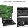 Lecteur portable de 8,5 pouces à domicile LCD DVD Player Game TV Player 270 ° Rotation LCD Écran compact Disc MP3 Visionneuse avec fonction de jeu