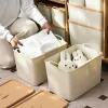 Mülleimer Japaner großer Kapazität tragbarer Organisatorbox Haushalt mit Deckbaumkleidung Kleidung Aufbewahrungsbox Spielzeug Sortierbox