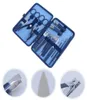 Nagelkonstsatser 18st Professional Manicure Tools Portable Kit Clipper med case5411032