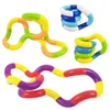 Dekompresyon Oyuncak 3pcs Halat Twist Fidget Oyuncak Rrainbow Circle Duyusal Otizm Terapisi Jouet Anti Stres Enfant Juguete Antiestres Nios D240424