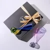 Weingläser Champagner Geschenk Set Getränkehochzeit Geschenke Cocktail Glass Tasse funkeln gut aussehend für Wasserbierbecher