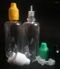 Storage Bottles E Liquid 60ml Plastic PET Dropper Bottle For Cigarette With Long Thin Tip And Childproof Cap Ejuice