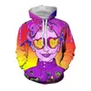 Herren Hoodies Sweatshirts 3D Cyberpunk -Hacker Druckhodies für Männer Kinder modische Streetwear coole Kapuze -Sweatshirts Frauen Harajuku Y2K Pullover Top 240424