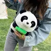 Sacs d'école Panda Enfants en peluche Sac à dos adulte Animal Animal mignon Casual Simple Adjustable Strap Kawaii Carton Cadeaux