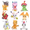 Figury zabawki akcji 9pcs/zestaw anime cyfrowy potwór digimon uroczy akcja figura modelu zabawek t240422