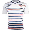 22 Paris Usa Japan Samoa Italy Home Away Short Sleeved Training Jersey Olive