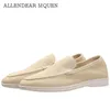 Summer Travel LP Suede Loafers Men 2024 New Style Fashion Formal Wear With Logo Casual Walking Real Leather Shoes 39-46