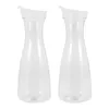 Tasses 2pcs 1L CARAFES D'EAU PLASTIQUE PLASTIQU