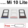 Kablar simfackhållare för xiaomi mi 10 mi 10 pro 10t lite 10s mi 10 ultra sim card mags slot adapter socket reparationsdelar + utmatningsstift