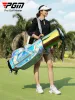 Bags PGM Golf Bag Waterproof Golf Bracket Bag Ladies Colorful Retractable Ball Bag Four Wheel Flat Push Air Consignment Bag 2022 New