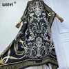 Vêtements ethniques Winyi Summer High Quality Elegant Fashion Night Robe Abaya Muslim Femme Dubaï Femme Loose Imprime Kaftan Party