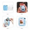 Instaxミニのバッグ11フォトバッグ透明なストレージケースクリスタルケースストラップステッカー3ピースセット