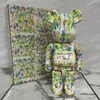 400% Figuras Bearbrick -Kollektionen Aktionsfiguren Bear DIY bemalt Medicom Toy Bearbrick Model Home Dekoration Kinder Geburtstag Geschenk 28cm h