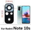 프레임 100pcs 후면 카메라 유리 렌즈 Xiaomi Redmi Note 7 8 8T 9 9S 10 10S 11 프로 5G 카메라 유리 접착제 접착제