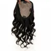 Toppers Curly Virgin European Hair Hair Natural Silk Skin Base Vrouwen Topper 5x5 inch krullend haartopper met 4 clips natuurlijke kleur