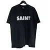 Saint Michael T Shirt Erkek Kadın Tişört Amerikan High Street Çok Stil Kısa Kollu Klasik Soyut Baskı Crewneck T-Shirt Tee Tee