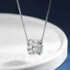 Collane TBCYD 1,6cttw D Colore MOISSANITE NACCLACA PENDANTE PER DONNE S925 SIGILTÀ 3MM 3mm Diamante Fulm Affascinata Gioielli