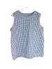 Women's Tanks Coton Linen Women Vest 2024 Summer Sleeveless Tank Top Plaid Fashion Lady Female YoYiKamomo