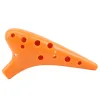 Instrument 1 stycke barn musikinstrument för nybörjare 12 hål plast barn tidig utbildning musik alto anti fall ocarina