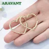 Örhängen Aravant 925 Silver Heart Hoop Earring for Women Fashion Jewelry Gift