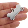 Hundekragen 4 PCs Haustier -ID -Tags für Haustiere mit Schriftzüßungen Edelstahl -Vorräte personalisiert