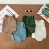 ワンピースベビー幼児の新生児女の子ボーイズコンフォートボタンノースリーブロンパージャンプスーツボディスーツ夏の服