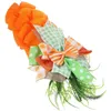 Decorative Figurines Carrot Garland Wreath For Front Door Easter Decorations Flower Party Supplies Prop Hanging Cloth
