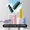 Parapluie de la capsule petite et portable couleur de couleur de couleur unie pour les femmes et la protection contre la double utilisation