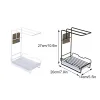 Racks Kitchen Rag Rack Punchfree Storage Bracket Removable Desktop Hanging Dualpurpose Drain Rack Towel Sponge Storage Holder