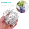 Decorative Flowers Faux Decor Fixed Grid Flower Arrangement DIY Tool Crafts Flexible Arranging Mesh Ball Floral Frog
