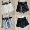 Frauen Shorts Frauen Freizeit-Denim Vintage Sommer Basic einfache All-Match High Taille Ladies Streetwear Chic Jeans