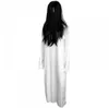 Party Masks Scary Ghost Costume Exquisite Ghost Bride Dress Halloween Horror Cosplay Costume White Sadako Cosplay Suit 2209275733714