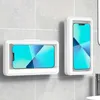 Cell Phone Cases Phone Holder Bathroom Waterproof Home Wall for All Phone Stand Self-adhesive Touch Screen Phone Shell Shower Sealing Storage Box 240423