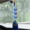 Decorative Figurines Crystal Glass Car Hanging Pendant Ornaments Fengshui Crafts Rearview Mirror Accessories Home Wall DIY Decoration Gifts