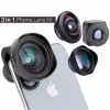 Filters mremote 17mm objektiv Mobiltelefonlins 16mm WidEangle Lens med CPL Filter 1.55x Anamorphic tele 75mm makrolins för iPhone