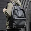 Rucksackmänner Leder Black School Taschen für Teenager Jungen 15,6 -Zoll -Laptop -Rucksäcke Mochila Maskulina Hochqualität