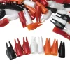 Darts 100 st/Lot ID 5/16 "Cone Archery Arrow Hunting Arrows Nocks Plaste Outwear Arrow Tail Används för OD 8mm träpilaxlar