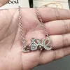 Дизайнерские украшения Viviane Viviennes Westwood Jewelry Jewelry Sender Collece Новая любовь сатун бриллиант сестрин