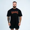 T-shirts pour hommes Fitness Thavage Shirt Men Running Sports T-shirt oversize t-shirt Coton Coton Coton Summer Body Body