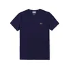 T-shirt de marque haut de gamme avec lettres brodées, chemise Paul, coton de soie de glace, pas de trace, sensation cool, cou rond à manches courtes, t-shirt décontracté.