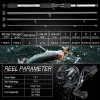 Accessories Sougayilang Fishing Rod Reel Combo Portable 4 Sections 198CM Lure Fishing Rod and 9+1BB Baitcasting Reel Set Carp Fishing