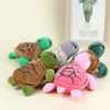 Plüschpuppen Cartoon Turtle Marine Animal Tortoise Doll Plüsch Spielzeug Anhänger weich gefüllte Puppe Keychain Rucksack Auto Bag Schlüssel Ring Dekor Kid Giftl2404