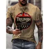 2024 Summer Men's Clothing Fashion Personalized T-shirt 3D Alphabet Digital Print Loose tshirts for mens