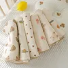 Cotton Baby Muslin Swaddle filt Soft Breattable Comfy Mottagande för spädbarns pojkar Girls 240417