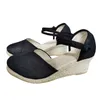 Sandaler Espadrilles Wedges Woman Summer 2024 I Ladies Comfort Comant Case Shoes Party Footwear Zapatillas Mujer Verano