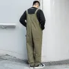 Overaller multi pocket bib overalls mens safari stil last byxor streetwear baggy casual work byxor män övergripande