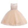 Accessoires Applique Lace Girls Kleider Party Mädchen Sommerkleider Kinder Geburtstag Prinzessin Hochzeit Brautjungfern Kleider 310 Jahre Vestidos