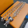 Luxus neutrales Halsketten -Fels Punk Thai Silber Bär Schiebende Halskette