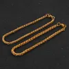 Kralen waterdichte roestvrijstalen tarweketens armband goud kleur hoogwaardige sieraden voor mannen en vrouwen in verschillende kleuren 240423