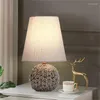 Bordslampor 8m Dimmer Desk Light Contemporary Ceramic Creative Lamp Decorative for Home Bedside